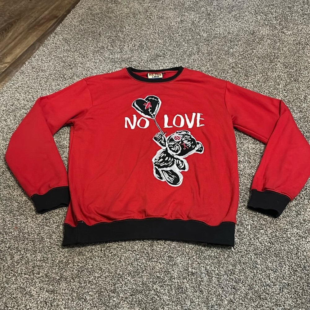 RETRO LABEL Men’s 3X NO LOVE Crewneck Sweatshirt